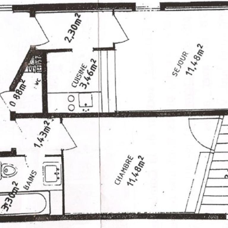Aravis 1500-11 - 2 pieces et coin nuit - Appartamento con Vista Piscina - 13