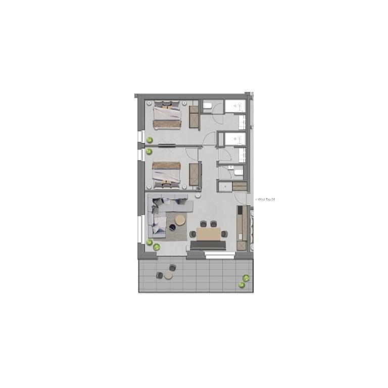GOING TRIPLE A apartments WEST - Apartment mit 2 Schlafzimmern - 9