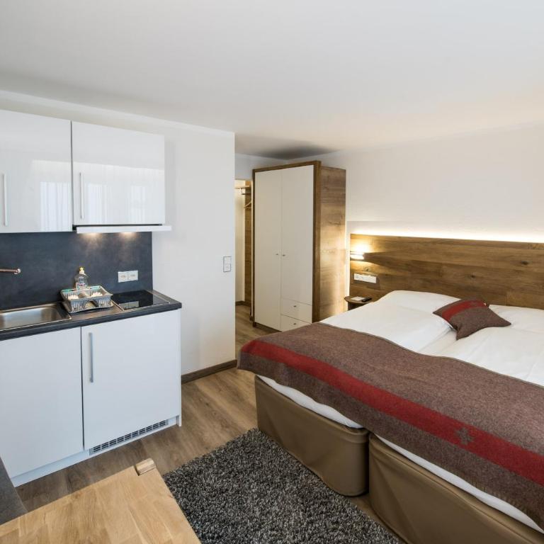 Apartments Butterfly Zermatt - Studio mit 2 Einzelbetten und Kochnische - 11