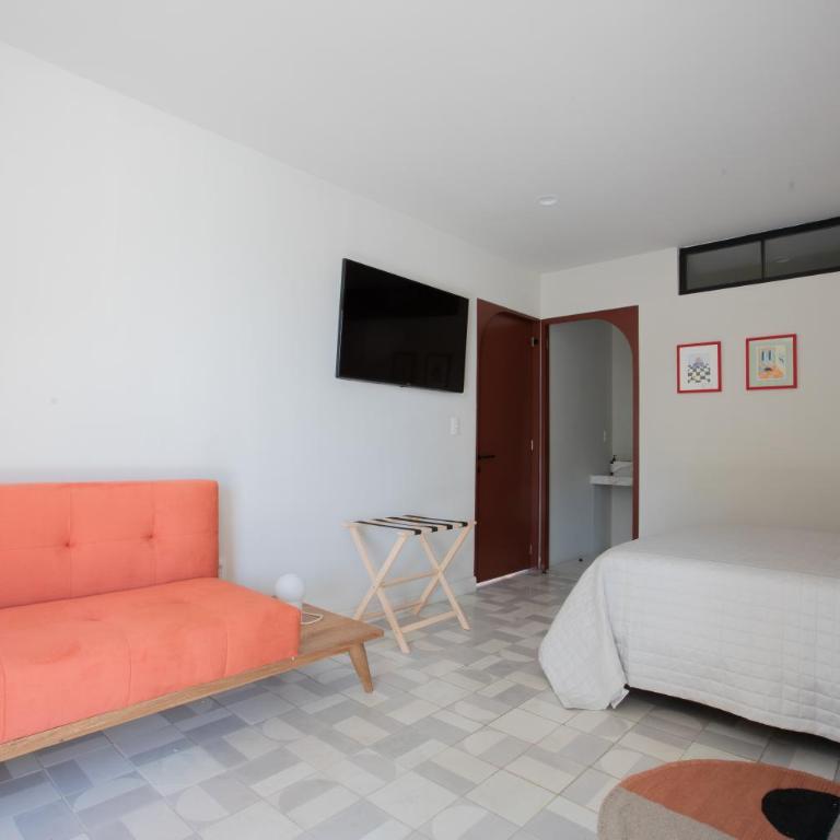 Casa Ixaya by Barrio México - Habitación Triple con vistas al jardín - 3