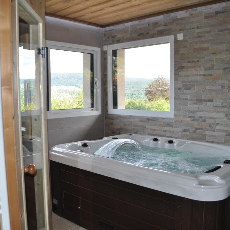le bleu du lac Sauna et Spa - Chalet - 35