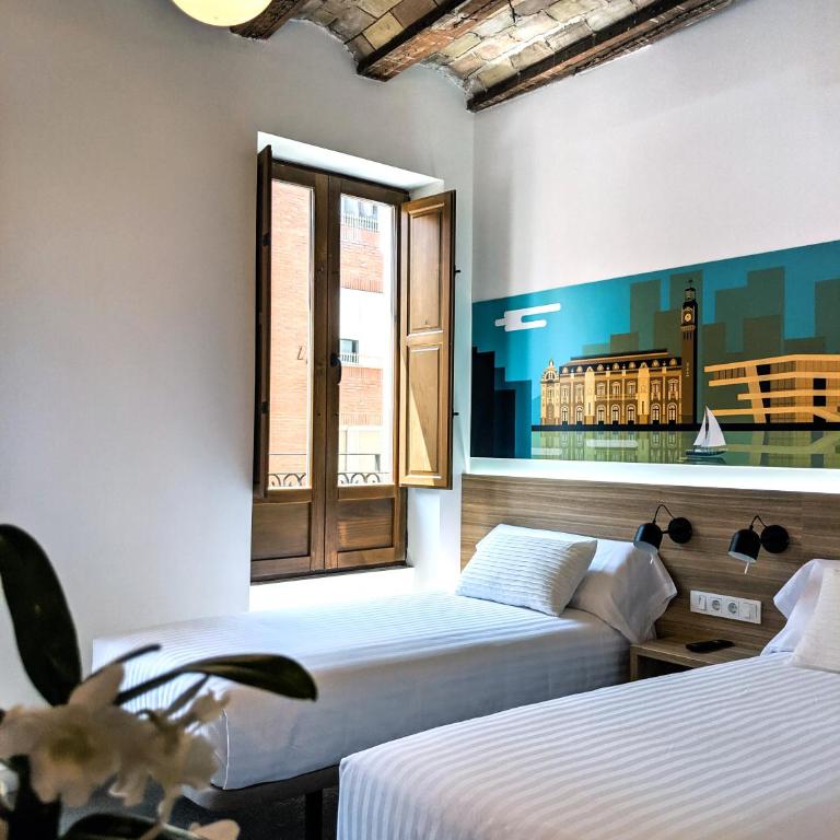 Hotel Original Domino House - Twin Room with Private Bathroom - 5
