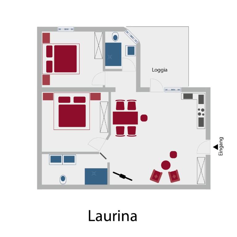 Apart Relax - Apartment mit 2 Schlafzimmern und Balkon - 8