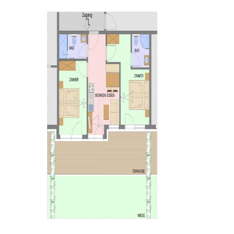 Casa Bellanova - Standard Apartment mit 2 Schlafzimmern und Garten - 6