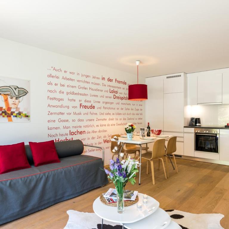 Legendär Zermatt - Ferienwohnung mit Matterhornblick und Terrasse: 67 m² - 1