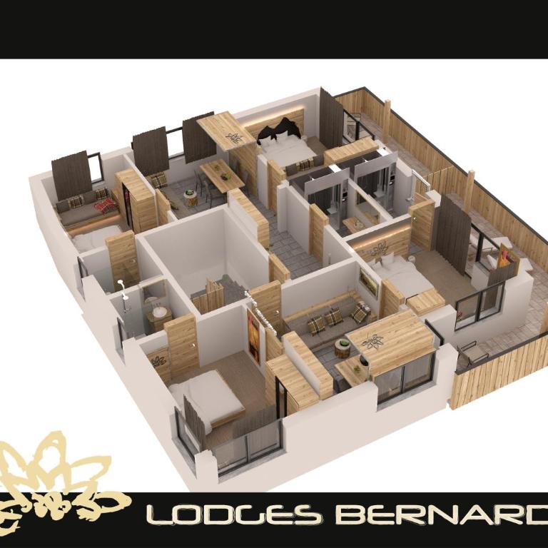 Apart Lodges Bernardes - Appartement 2 Chambres avec Balcon (4-7 Adultes) - 24