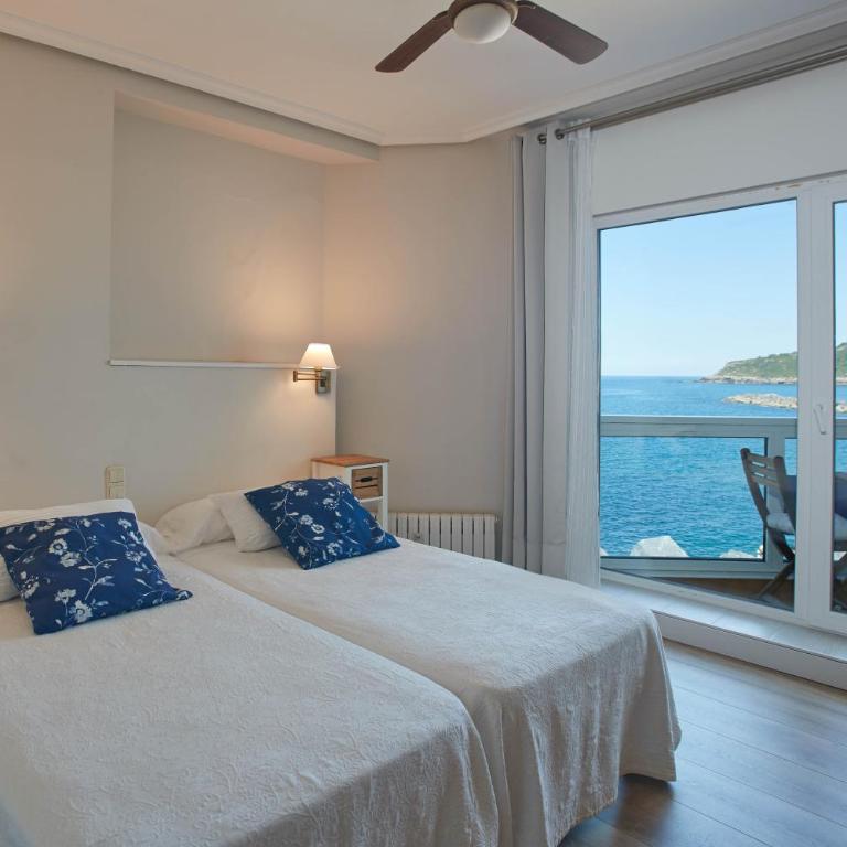 Pensión Itxasoa - Habitación Doble Estándar con vistas al mar - 1 o 2 camas - 5