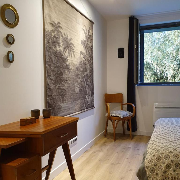 "Au jardin sur l'eau" Hortillonnages - Chambre Double ou Lits Jumeaux - Vue sur Jardin - 3