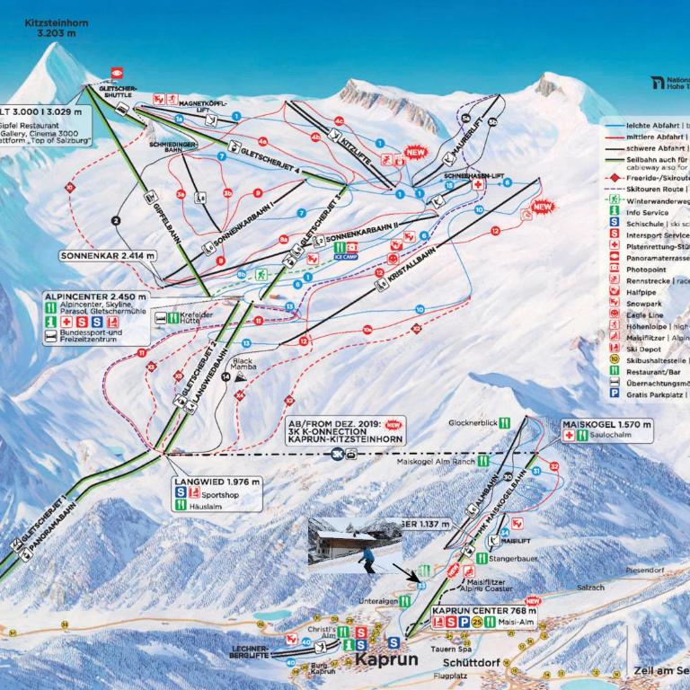 Chalet Maiskogel Kaprun - Penthouse-Apartment mit Balkon und Gletscherblick - 6
