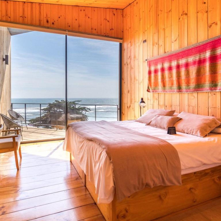 Hotel Puerto Viejo Llico - Habitación Doble Deluxe con balcón y vistas al mar - 1
