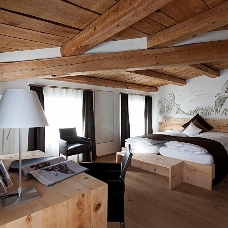 Hotel Crusch Alba Zernez - Doppelzimmer Graphite - 2