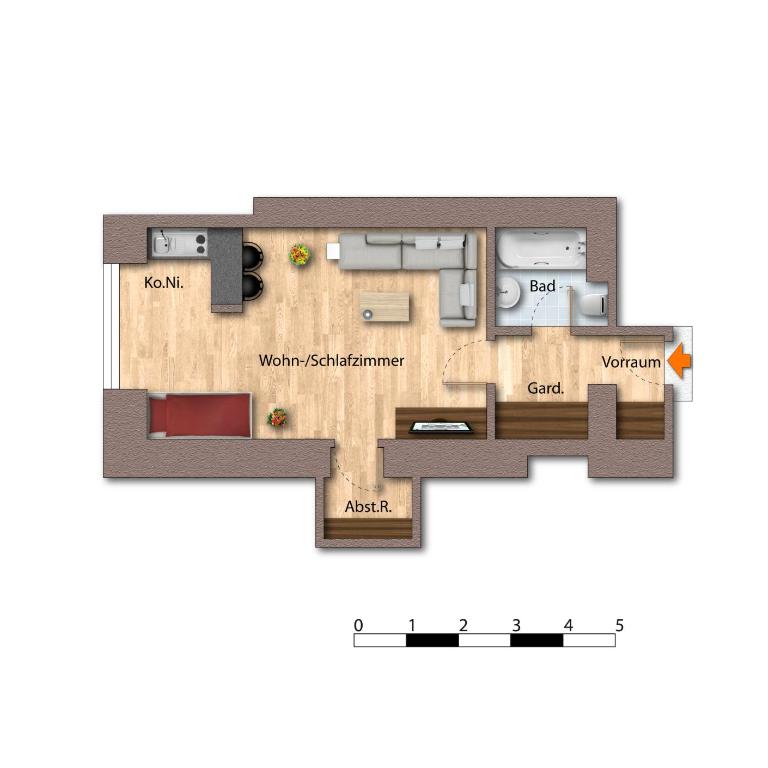 Citycenter Bad Ischl - Studio Apartments TRAUNKAi - Apartment mit 1 Schlafzimmer - 4