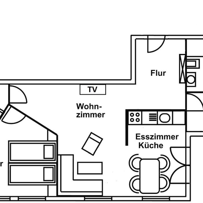 Ferienwohnungen Scheibenhaus - Apartment mit 2 Schlafzimmern - 1