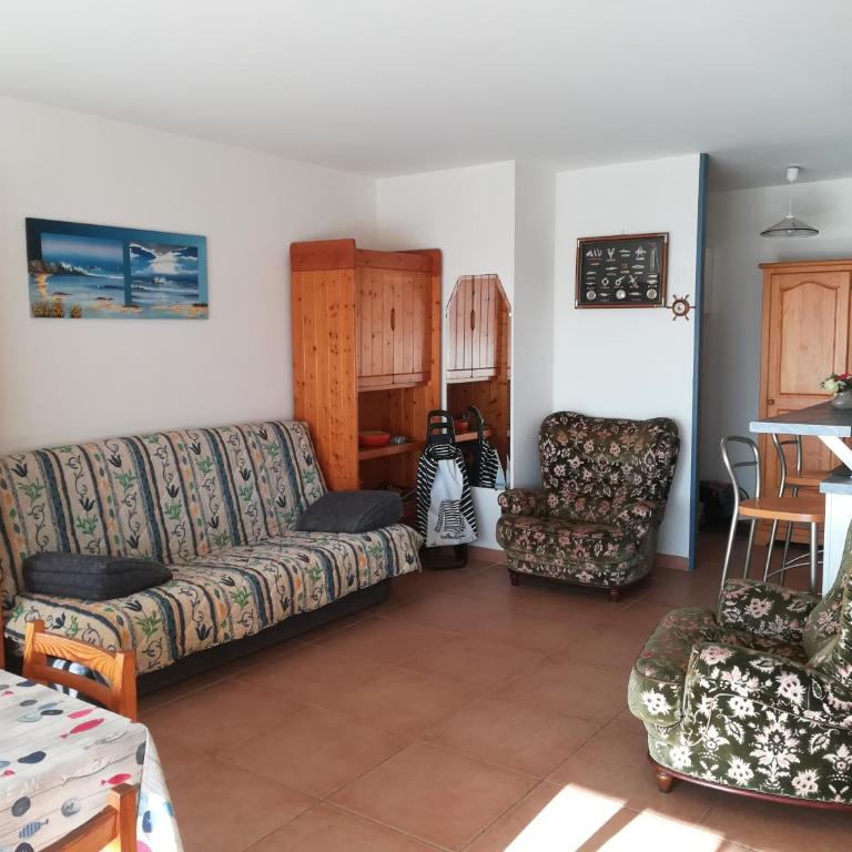 T2 balcon vue mer parking et entrée sécurisés tout à pied - Apartment mit 1 Schlafzimmer - 4