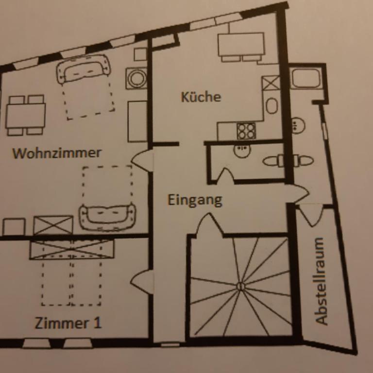 Cricerhaus - Apartment mit 1 Schlafzimmer - 1