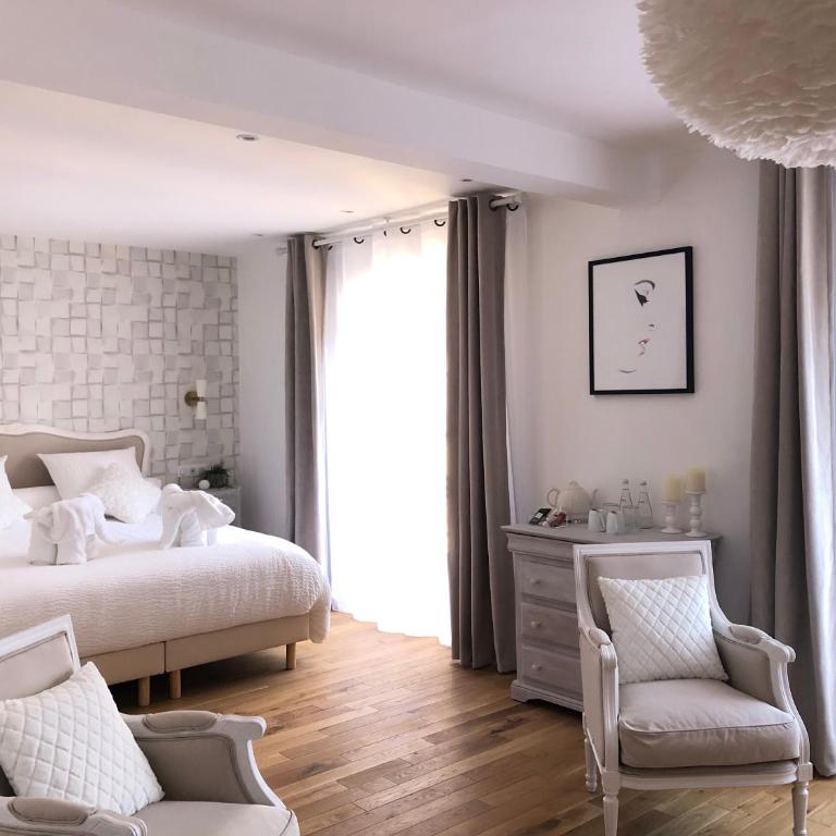Le Cœur de la Bastide - Adult only - Zimmer mit Queensize-Bett und Gartenblick - 2