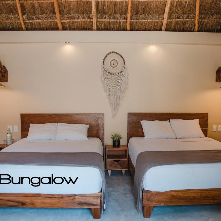 Hotel CasaBakal - A pie de Laguna - Bacalar - Bungalow Cuádruple Estándar - 1