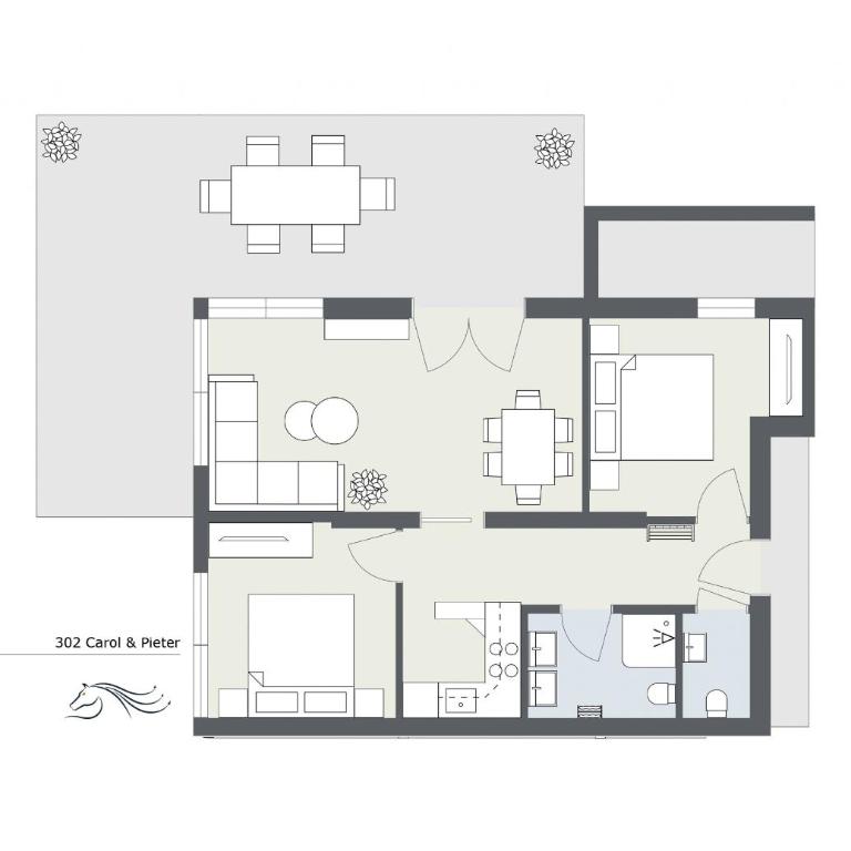 Apartments Drei Türme by Pferd auf Wolke - Apartment mit 2 Schlafzimmern - 1