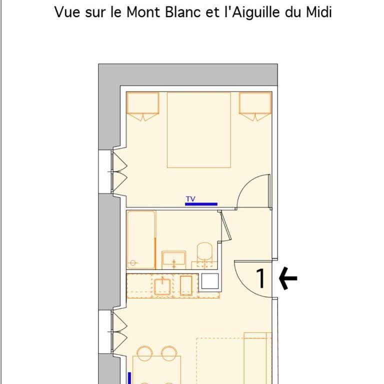 Appart'Hotel Aiguille Verte & Spa - Appartement 1 Chambre - 7
