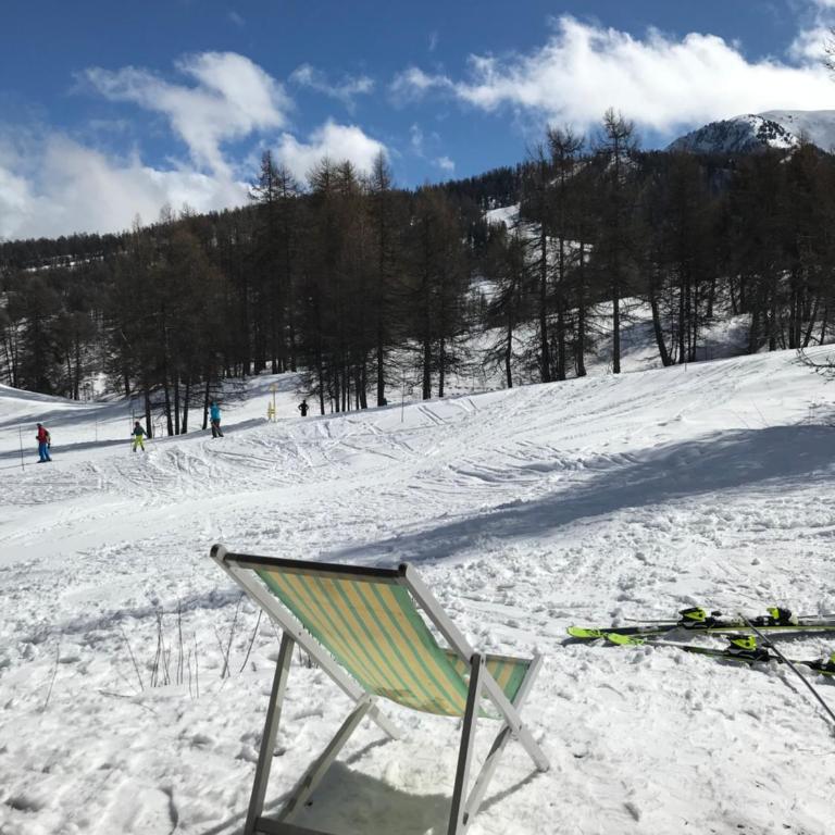Duplex cosy jusqu'à 6 personnes- chalet des Pléiades - départ skis aux pieds en bordure de piste sans portage - au milieu des fleurs en été - l'autre duplex du chalet est également à nous - Chalet - 8