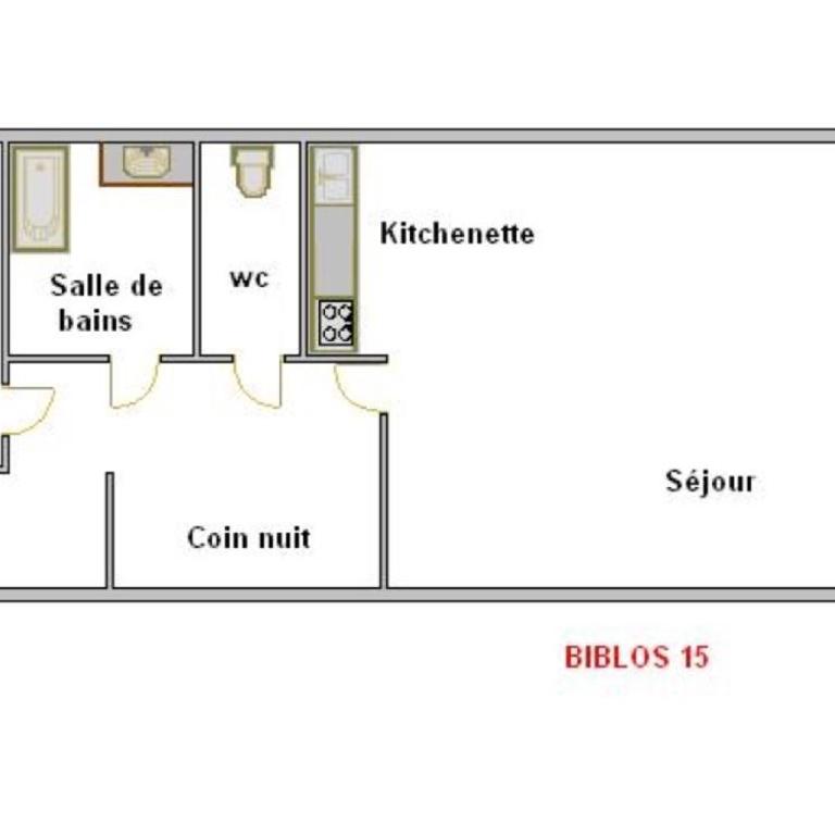 Biblos 15 - 2 pieces proche pistes - Apartment mit Balkon - 11