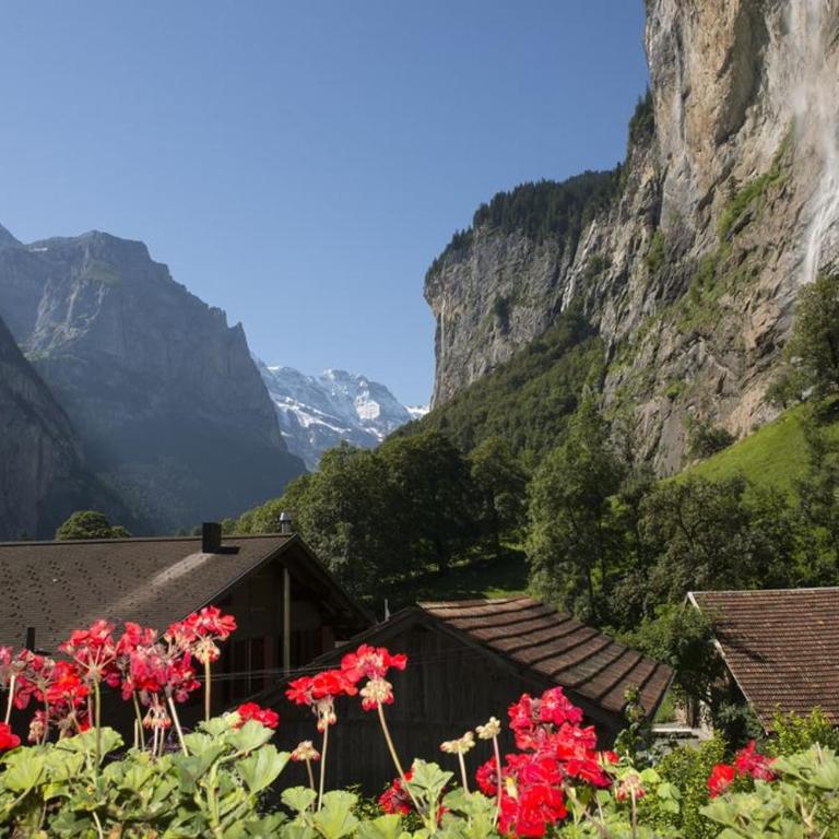 Lauterbrunnen Staubbach Beautiful Waterfall Apartment - Apartment mit 3 Schlafzimmern - 76