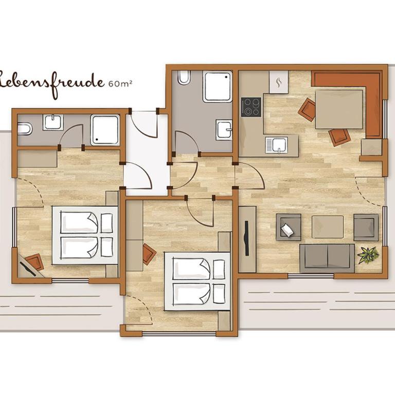 MEINE HEIMAT - Charming Mountain Apartments & Free Summercard - Apartment mit 2 Schlafzimmern und Balkon - 14