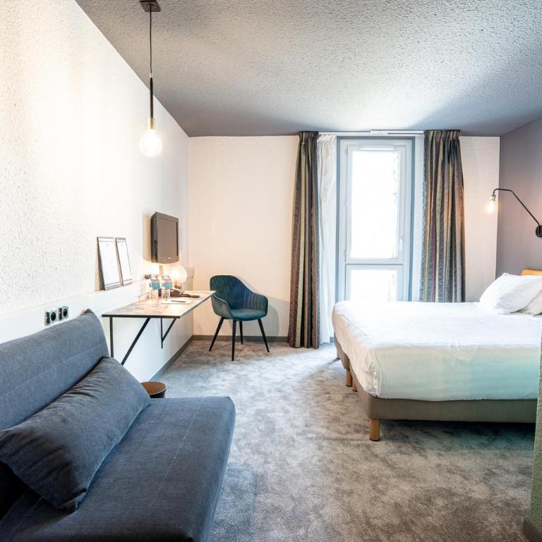 PoMo Hôtel & Restaurant - Chambre Lit King-Size - 9