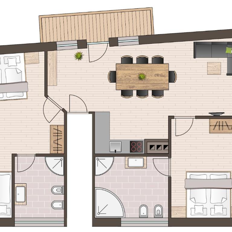 Kehrerhof Urlaub auf dem Bauernhof - Apartment mit 2 Schlafzimmern und Balkon - 3