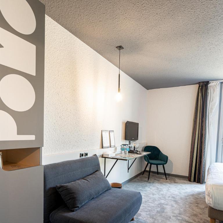 PoMo Hôtel & Restaurant - Chambre Double - Accessible aux Personnes à Mobilité Réduite - 6