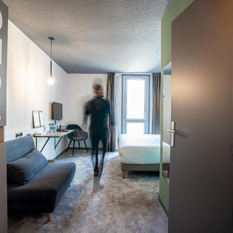 PoMo Hôtel & Restaurant - Chambre Double - Accessible aux Personnes à Mobilité Réduite - 5