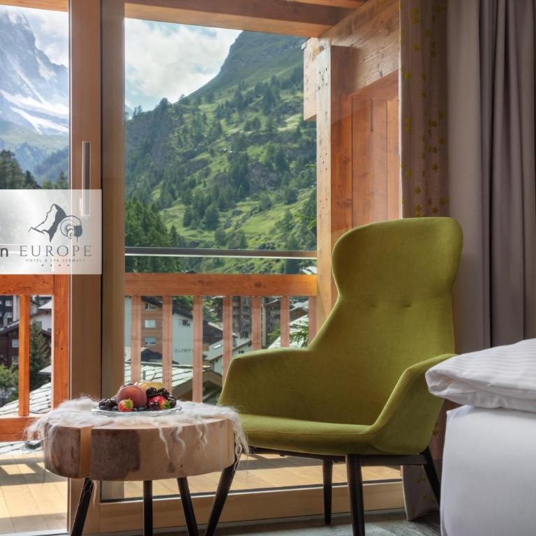 Europe Hotel & Spa - Design Doppelzimmer mit Blick auf das Matterhorn - 4