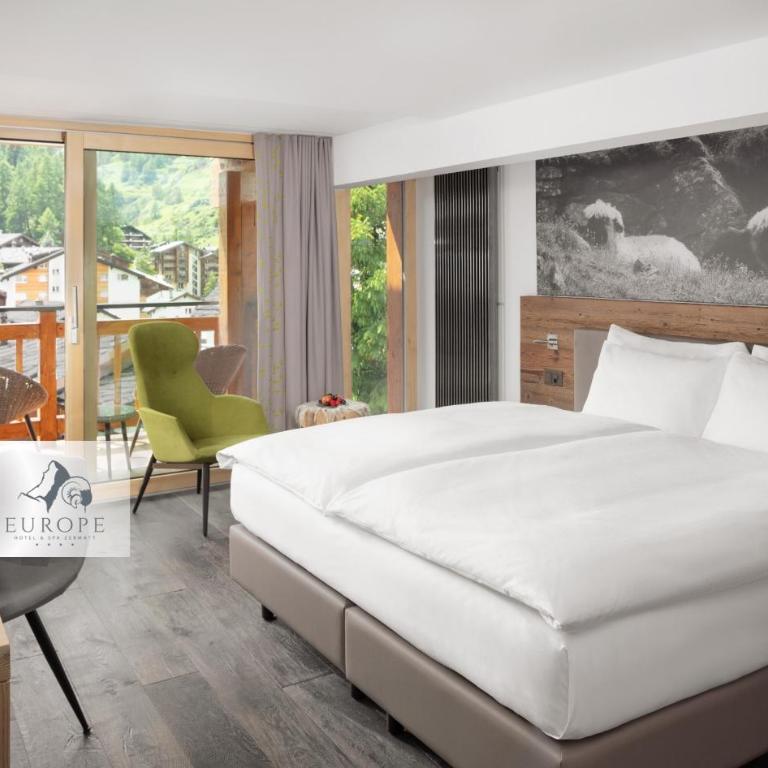 Europe Hotel & Spa - Design Doppelzimmer mit Blick auf das Matterhorn - 8
