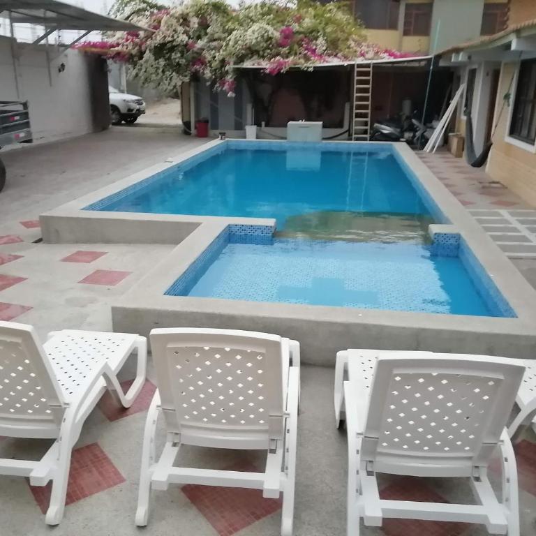 Casa Hospedaje Playas - Habitación Doble con vistas a la piscina - 1