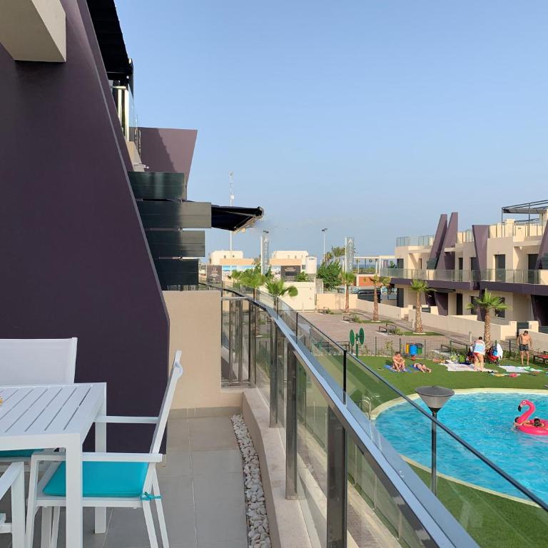 Higuericas Costa 412 - Rooftop terrace and pool view 300 m from beach - Apartment mit 2 Schlafzimmern - 3
