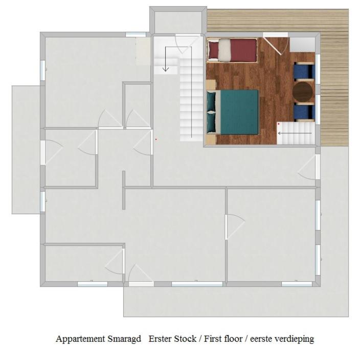 Villa Zeppelin - App Smaragd - Apartment mit 1 Schlafzimmer - 7