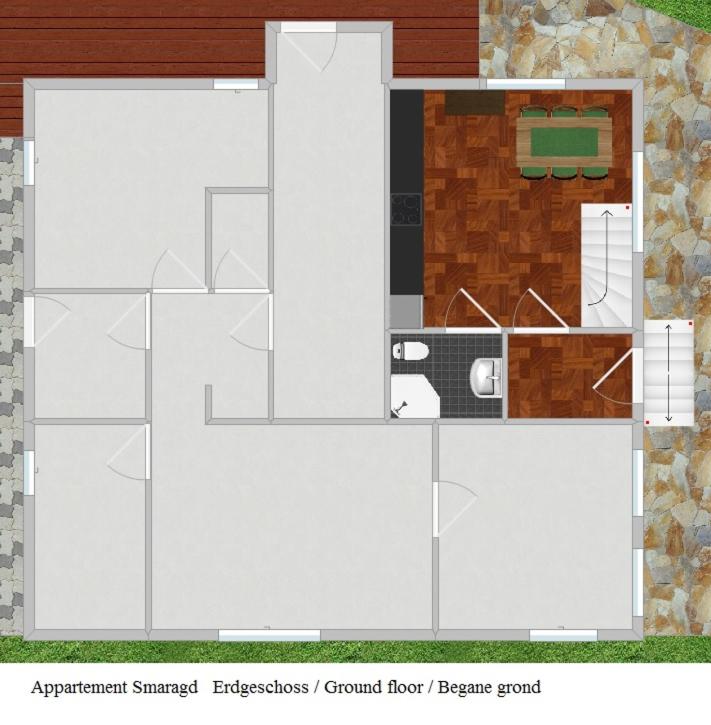 Villa Zeppelin - App Smaragd - Apartment mit 1 Schlafzimmer - 6