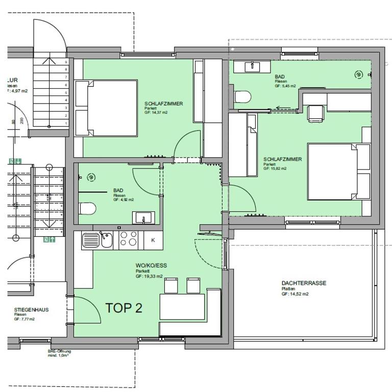 Herzis Appartements - Apartment mit 2 Schlafzimmern - 11