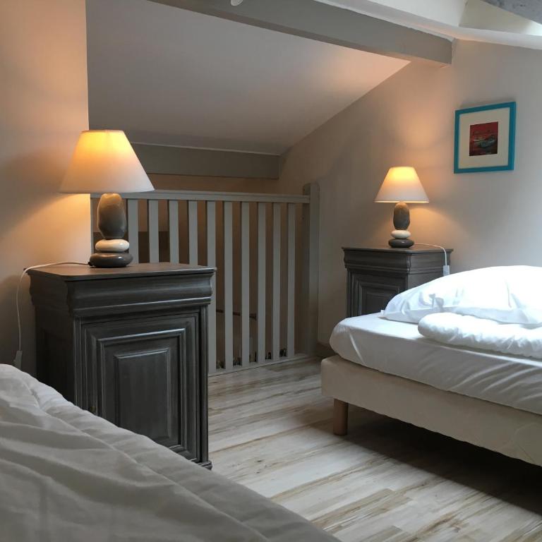Villa Andernos - Zimmer mit Zwischengeschoss und Gartenblick - 10