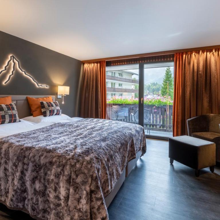 The Christiania Mountain & Spa Resort - Doppelzimmer mit Panoramablick auf das Matterhorn - 6