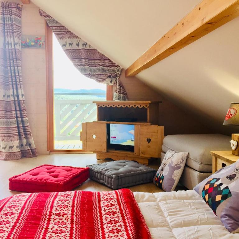 Chalet Le Flocon Bleu - Mauselaine avec vue sur le Lac de Gérardmer - Chalet 3 Chambres - 82