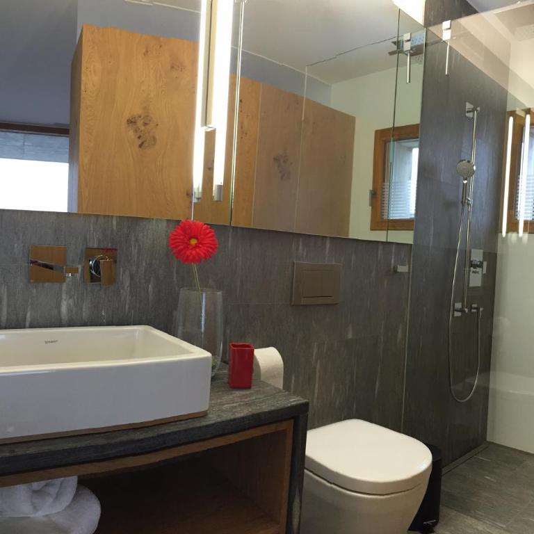 Casa Admisa, spektakuläre Aussicht, Ski in and out, hochwertige Einrichtung, Valserstein und Eiche - Apartment mit 2 Schlafzimmern - 14