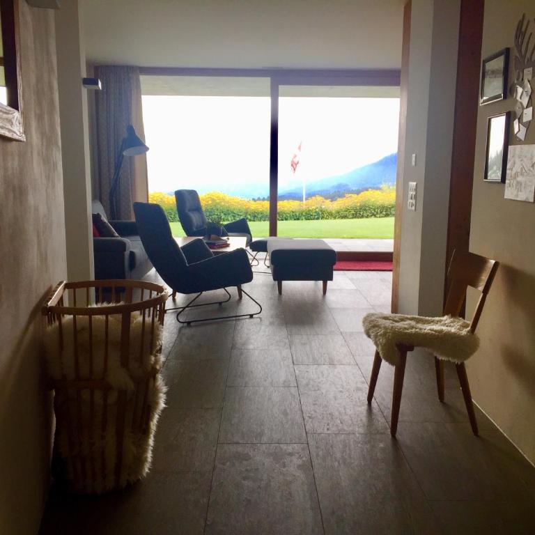 Casa Admisa, spektakuläre Aussicht, Ski in and out, hochwertige Einrichtung, Valserstein und Eiche - Apartment mit 2 Schlafzimmern - 21