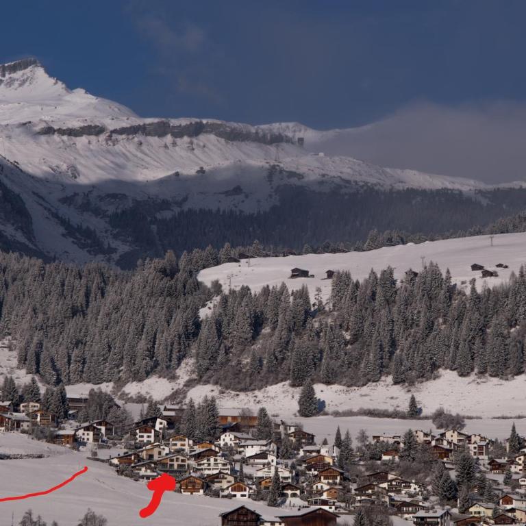Casa Admisa, spektakuläre Aussicht, Ski in and out, hochwertige Einrichtung, Valserstein und Eiche - Apartment mit 2 Schlafzimmern - 33
