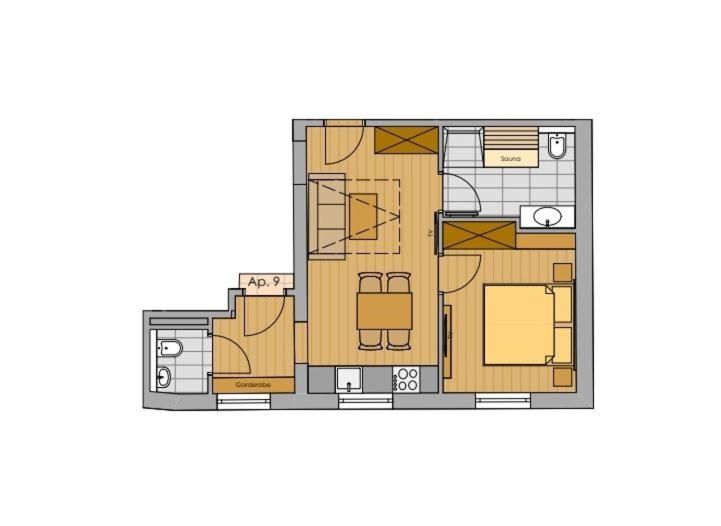 Appartementhaus AURUM - Summercard included - Apartment mit Sauna - 8