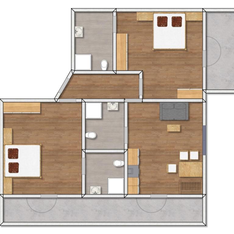 Apartments Pitztaler Nachtigall - Superior Apartment mit 2 Schlafzimmern und Balkon - 14