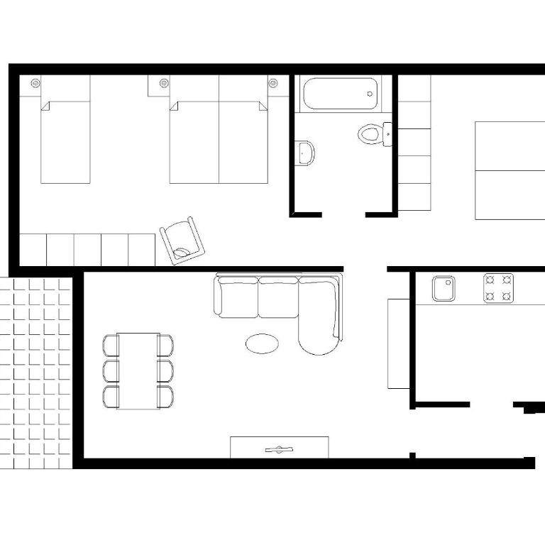 Apartment Bünda - Apartment mit 2 Schlafzimmern - 2