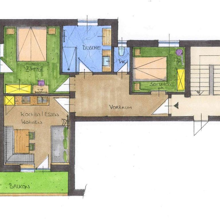Haus Alpenglühn - Appartement 2 Chambres - 4