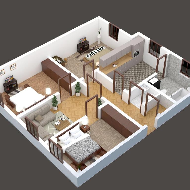 Contemporary City Apartment - by Nahuen Suites - Apartment mit 3 Schlafzimmern - 3