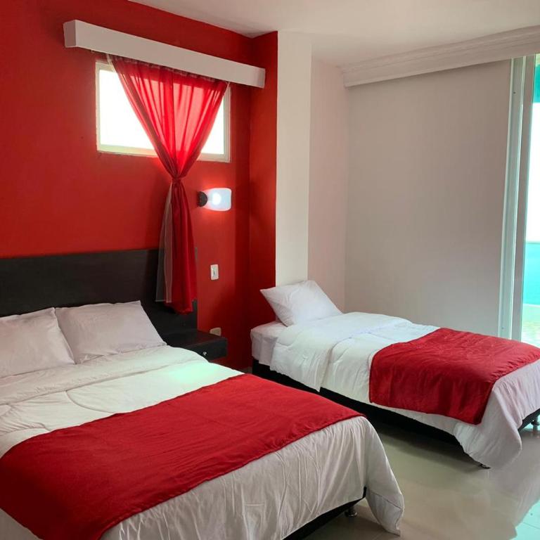 Hotel Large Beach - Habitación Doble Deluxe - 2 camas - 1